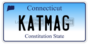 KATMAG license plate in Connecticut