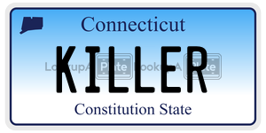 KILLER license plate in Connecticut