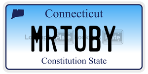 MRTOBY  license plate in CT