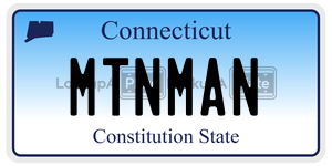 MTNMAN license plate in Connecticut