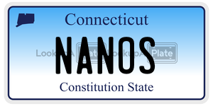 NANOS license plate in Connecticut