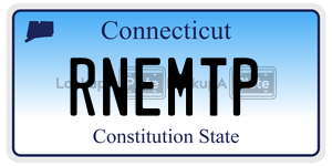 RNEMTP  license plate in CT