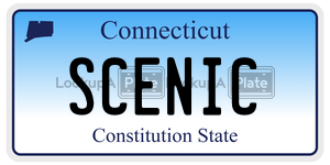 SCENIC license plate in Connecticut