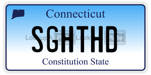 SGHTHD  license plate in CT