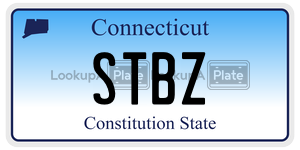 STBZ license plate in Connecticut