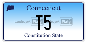 T5 license plate in Connecticut