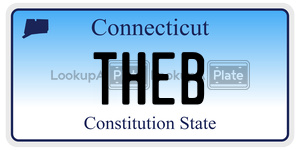 THEB license plate in Connecticut