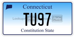 TU97  license plate in CT