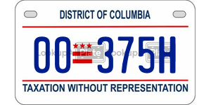 00375H  license plate in DC