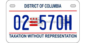 02570H  license plate in DC