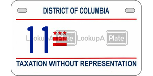 11  license plate in DC