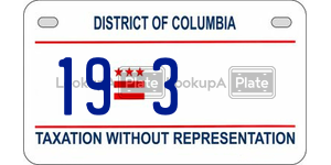 193  license plate in DC