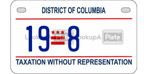 198  license plate in DC