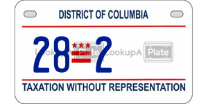 282  license plate in DC