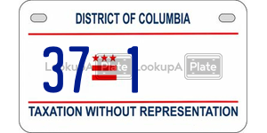 371  license plate in DC