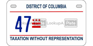 47  license plate in DC