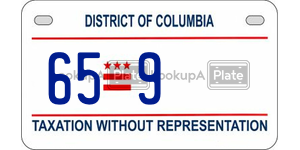 659  license plate in DC