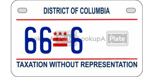 666  license plate in DC