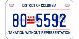 805592  license plate in DC