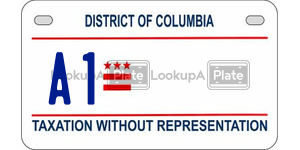 A1  license plate in DC