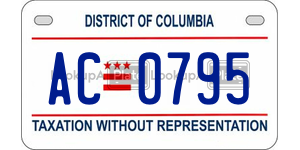AC0795 license plate in District of Columbia