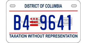 B49641  license plate in DC