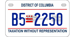 B52250  license plate in DC