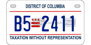 B52411  license plate in DC