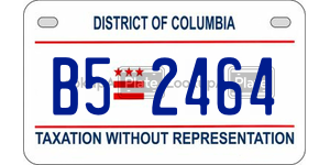 B52464  license plate in DC