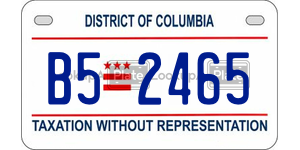 B52465  license plate in DC