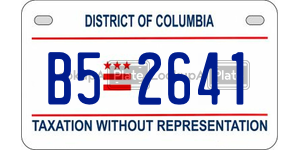 B52641  license plate in DC