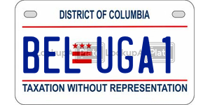 BELUGA1  license plate in DC