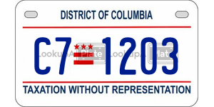 C71203  license plate in DC