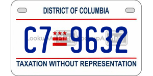 C79632  license plate in DC
