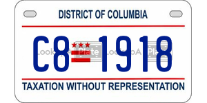 C81918  license plate in DC