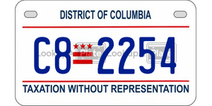 C82254  license plate in DC