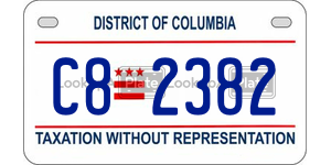 C82382  license plate in DC