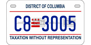 C83005  license plate in DC