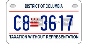 C83617  license plate in DC