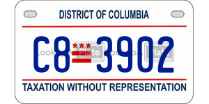 C83902  license plate in DC