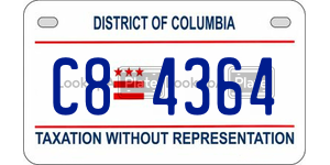 C84364  license plate in DC