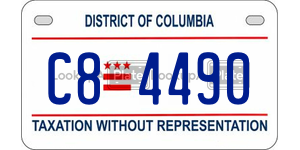 C84490  license plate in DC