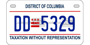 DD5329  license plate in DC