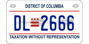 DL2666  license plate in DC
