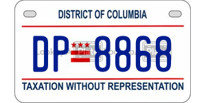 DP8868  license plate in DC
