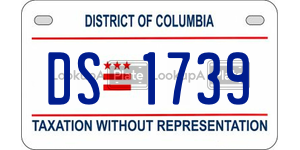 DS1739  license plate in DC