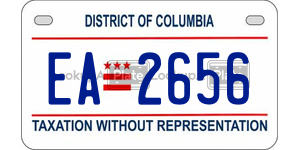 EA2656  license plate in DC