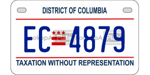 EC4879  license plate in DC