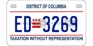 ED3269  license plate in DC