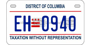 EH0940  license plate in DC